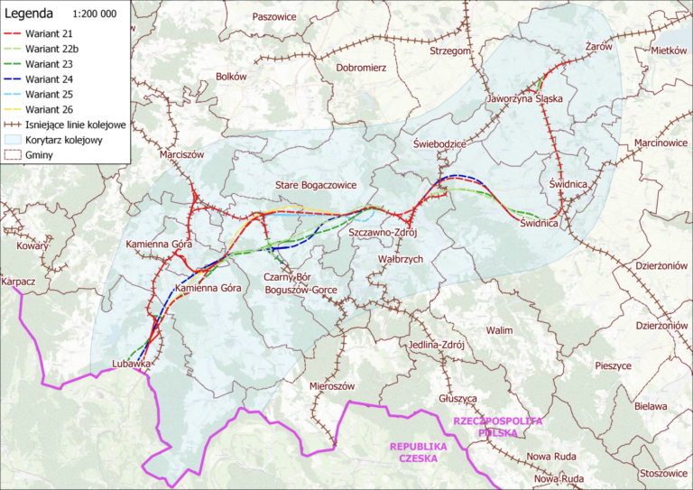 Stanowisko miasta w sprawie przebiegu linii kolei dużych prędkości