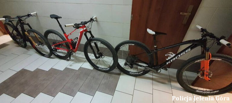 Rowery Mai Włoszczowskiej odzyskane, złodziej zatrzymany