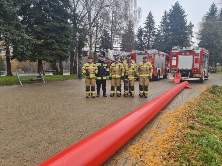 Rękaw przeciwpowodziowy dla strażaków