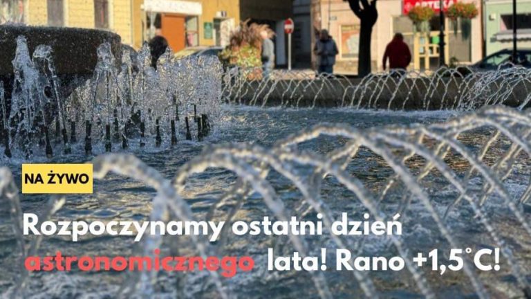 Nad ranem w dolinach niedaleko Chełmska Śląskiego ( Olszany, Jawiszów ) temperatura spadła do… +1,5°C. Niewiele cieplej było w Sokołowsku, gdzie tuż przez 7:00 termometry wskazały +3,5°C.